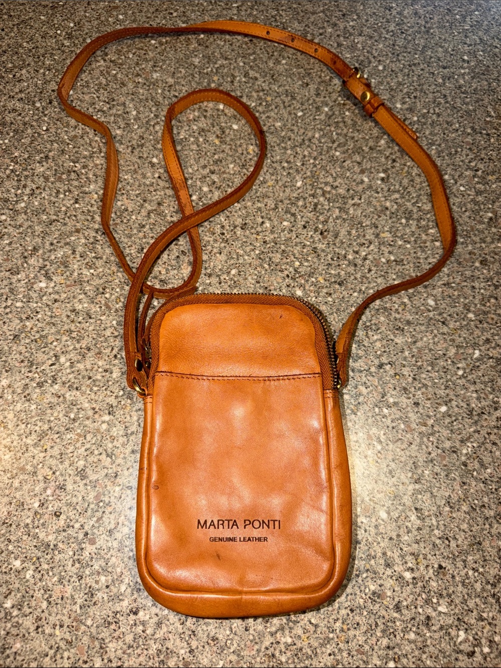 Marta Ponti Genuine Leather Crossbody Bag